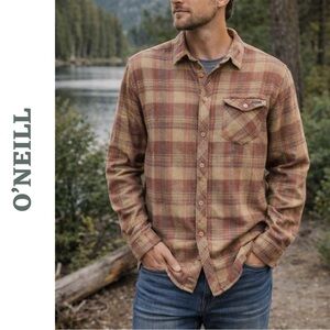 O’Neill Plaid Flannel Shirt | Men’s Large | Surf Heritage
